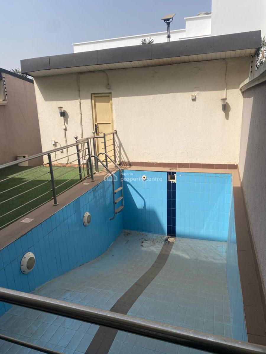 Cozy 4 Bedroom Terrace Duplex with Bq and a Private Pool, Ac, Jabi, Abuja, Terraced Duplex for Rent