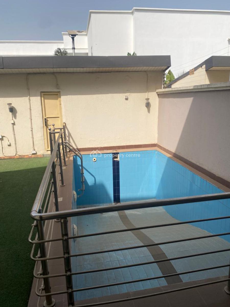 Cozy 4 Bedroom Terrace Duplex with Bq and a Private Pool, Ac, Jabi, Abuja, Terraced Duplex for Rent