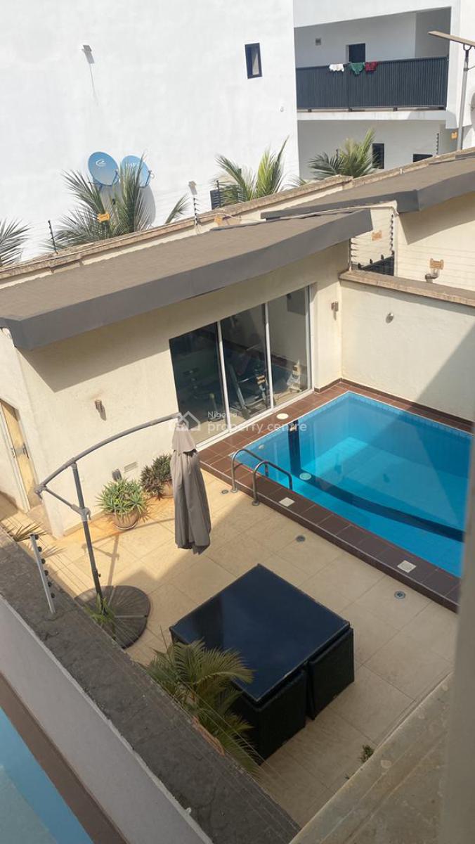 Cozy 4 Bedroom Terrace Duplex with Bq and a Private Pool, Ac, Jabi, Abuja, Terraced Duplex for Rent