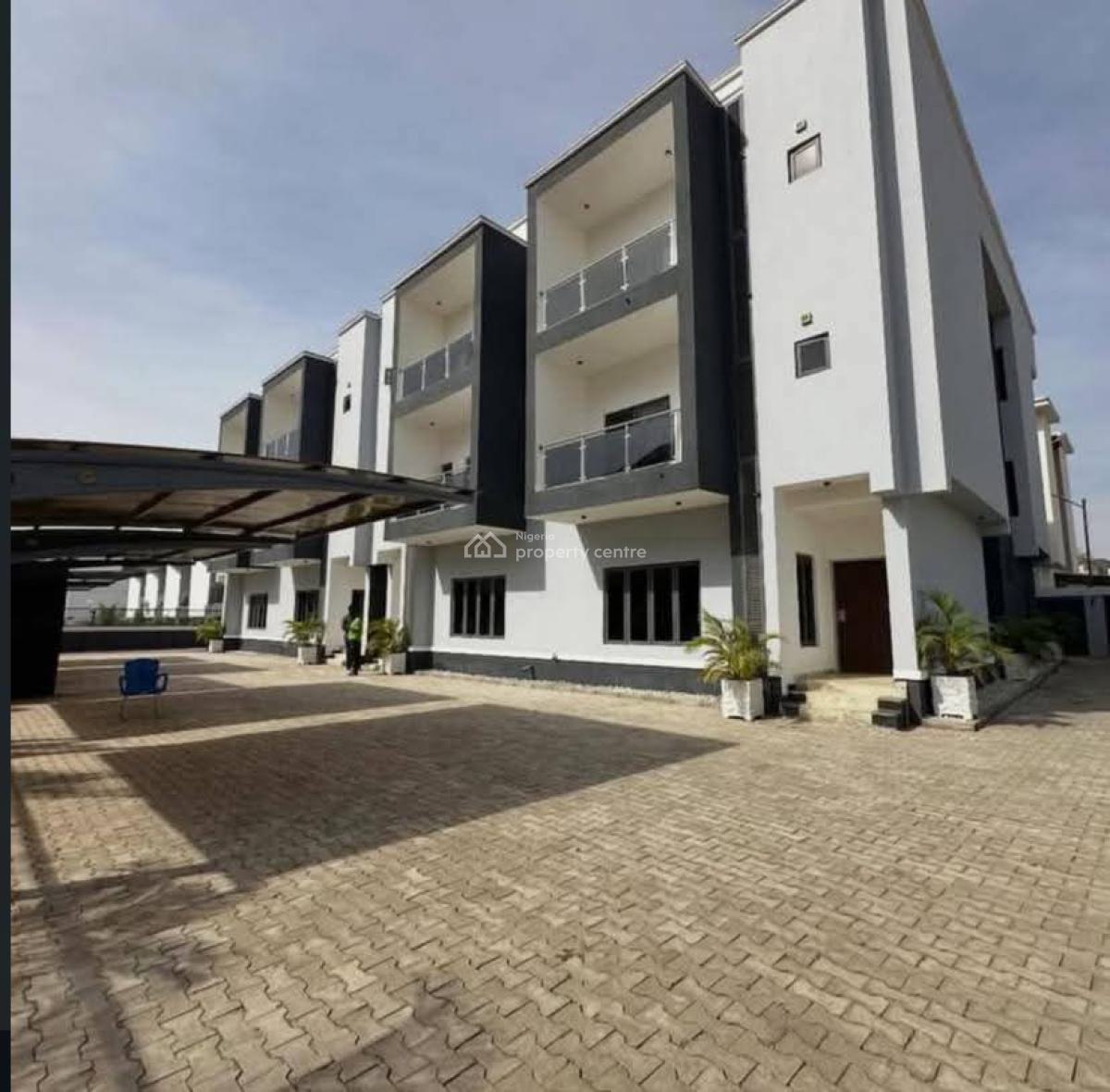 Newly Built 4-bedroom Terrace Duplex with Bq, Jahi, Abuja, Terraced Duplex for Sale