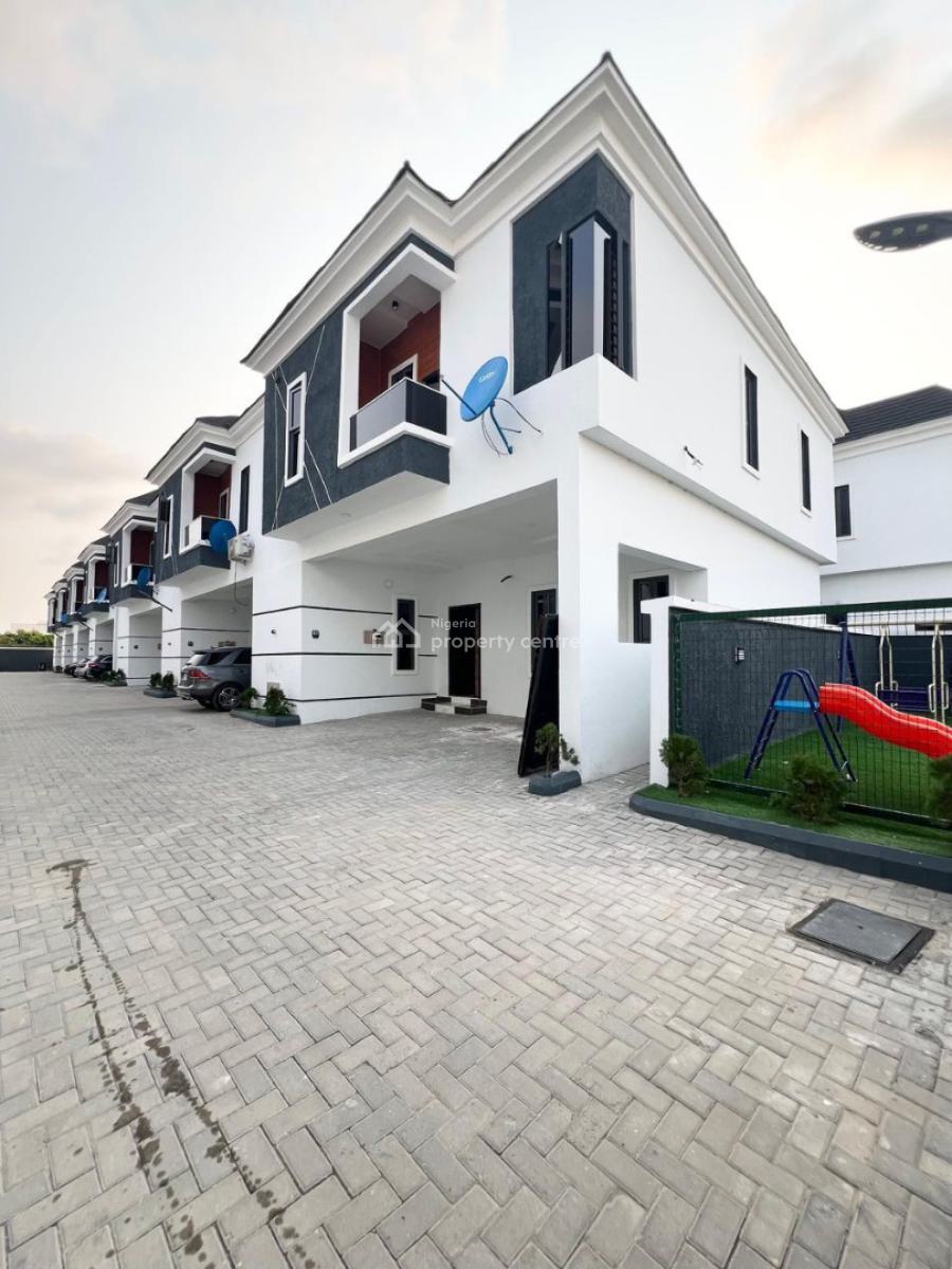 Luxury 4 Bedroom Terrace Duplex with Gym, Swimming Pool and Playground, Mobil Road, Ilaje, Ajah, Lagos, Terraced Duplex for Sale