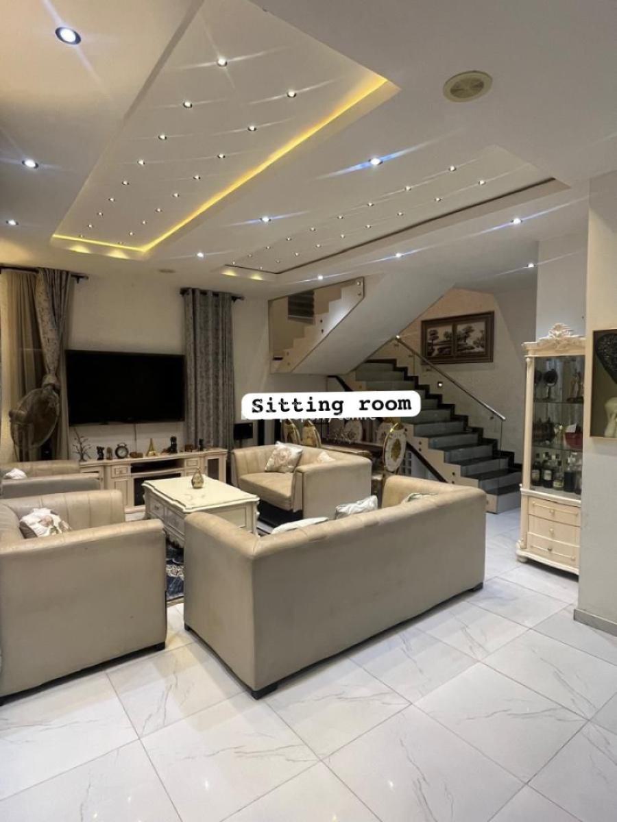 Luxury 4 Bedroom Fully Detached Duplex with Bq Ensuit 24hrs Security, Lekki Palm City Estate, Ajah, Lagos, Detached Duplex for Sale