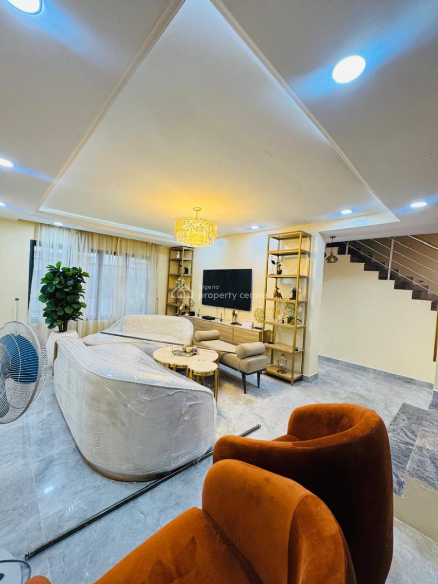 Fully Furnished Four Bedrooms Terraced House with Bq, Banana Island Road, Ikoyi, Lagos, Terraced Duplex for Rent