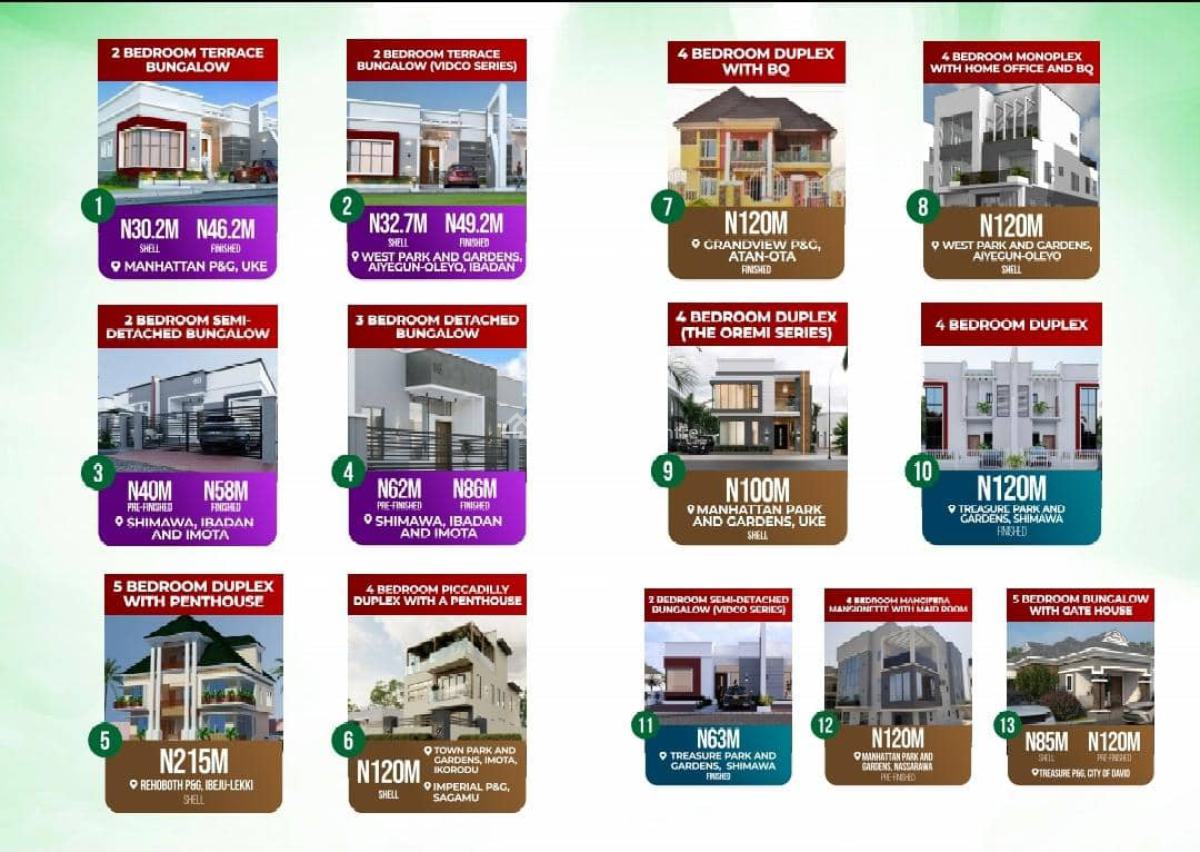 Adron Homes Housing Products Scheme, Treasure Park and Gardens Estate Simawa, Simawa, Ogun, Detached Duplex for Sale