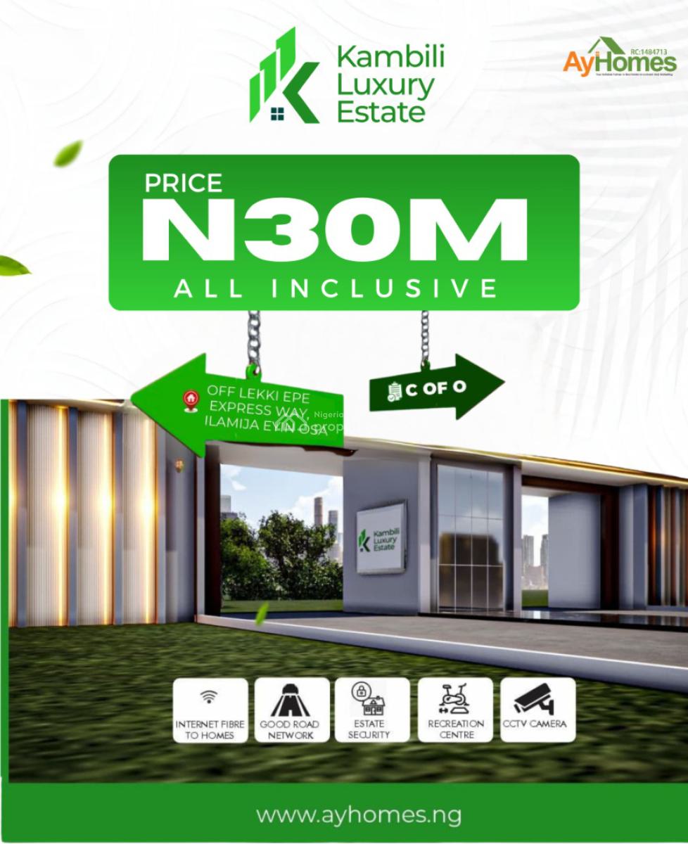 Kambili Luxury Estate, Ibeju Lekki, Lagos, Mixed-use Land for Sale