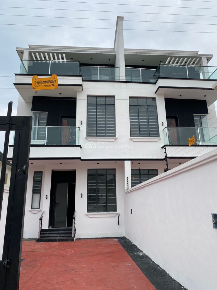 Luxury Contemporary 5 Bedrooms Semi Detached Duplex with Bq, Agungi, Lekki, Lagos, Semi-detached Duplex for Sale
