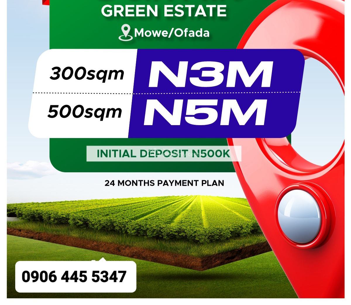 C of O Residential Land, Mowe Ofada, Ogun, Residential Land for Sale