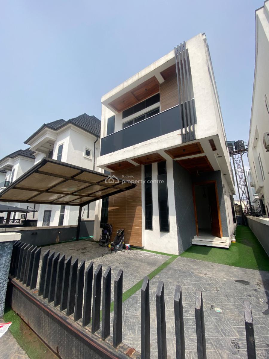 Luxury 4 Bedroom Fully Detached with Bq, Chevron, Lekki, Lagos, Detached Duplex for Rent