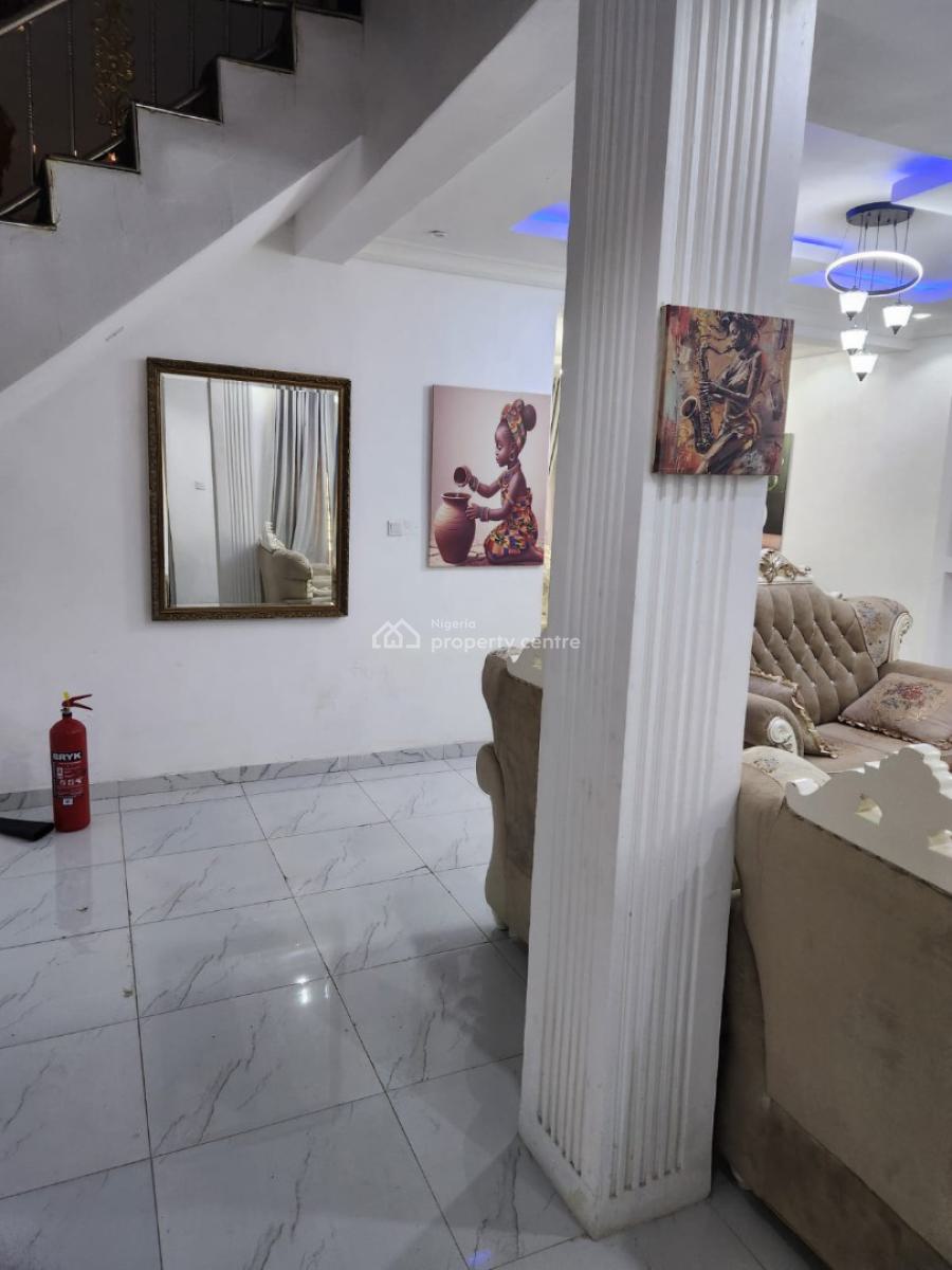 Fully Furnished 3 Bedroom Duplex Inside Meridian Park Estate at Awoyay, Meridian Park Estate, Awoyaya, Ibeju Lekki, Lagos, Terraced Duplex for Rent