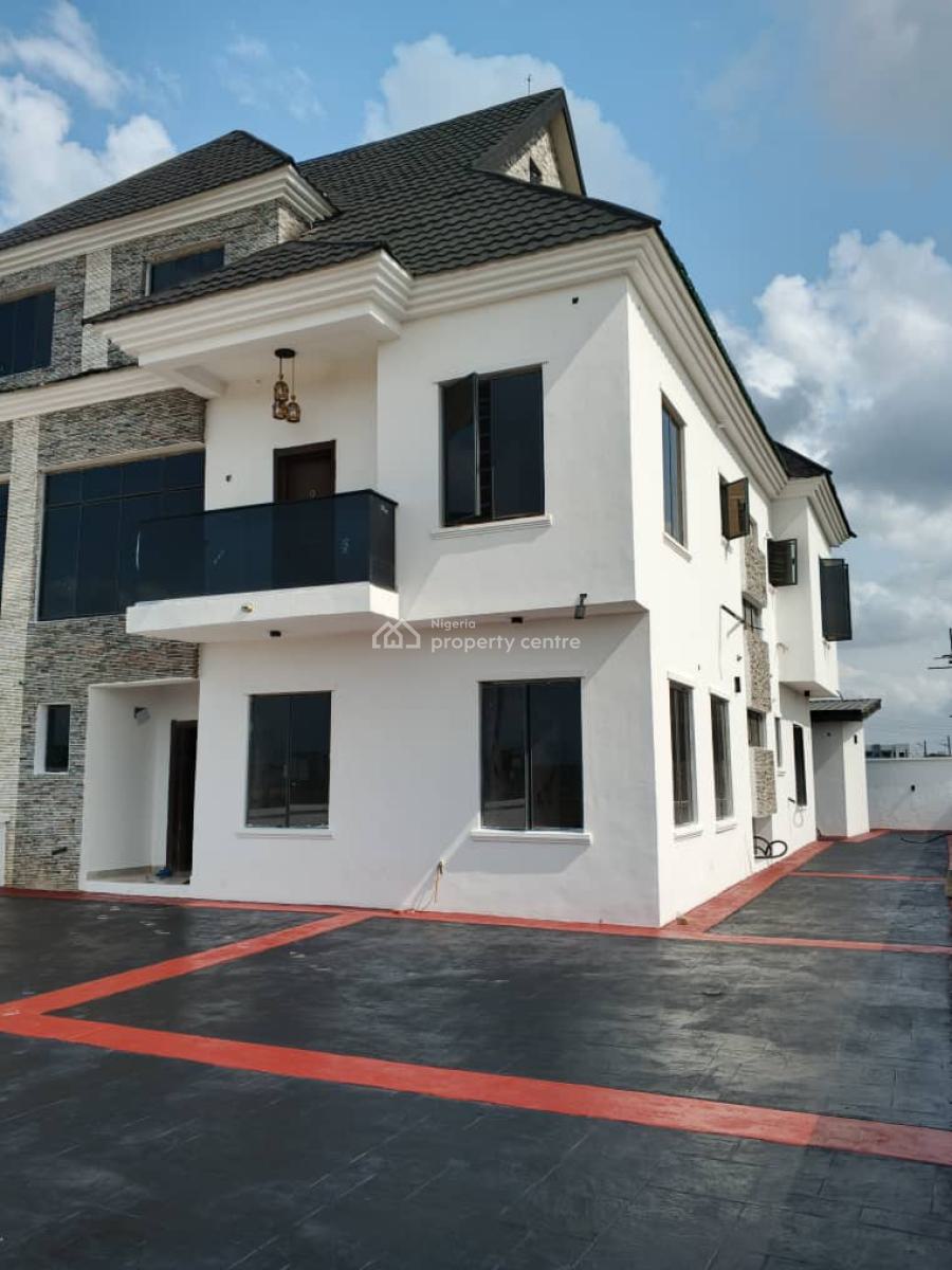 Elegant 5 Bedroom Semi Detached Duplex with Bq, Chaplin Court Estate, Abraham Adesanya, Ajah, Lagos, Semi-detached Duplex for Sale