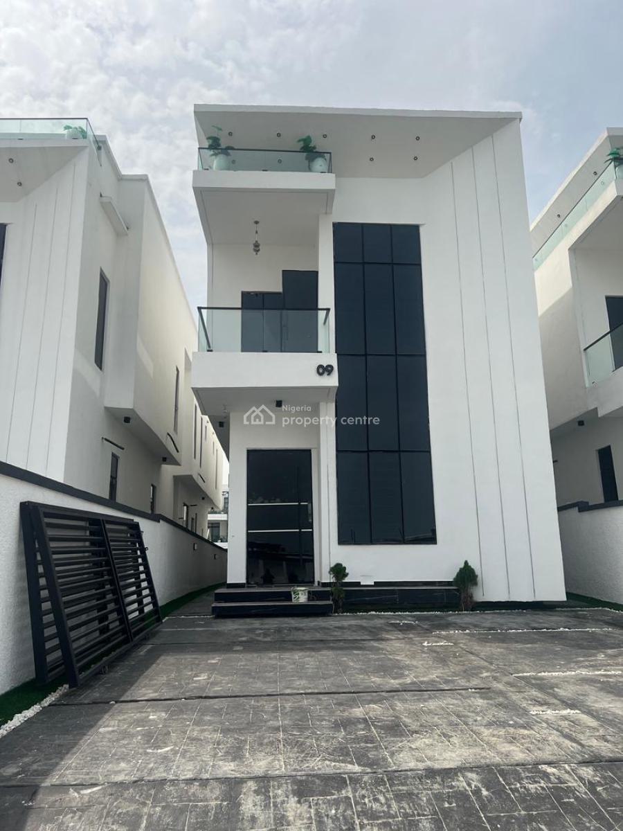 Luxurious 5-bedroom Fully Detached Duplex with Bq & Private Swimming P, Chevron, Lekki, Lagos, Detached Duplex for Sale