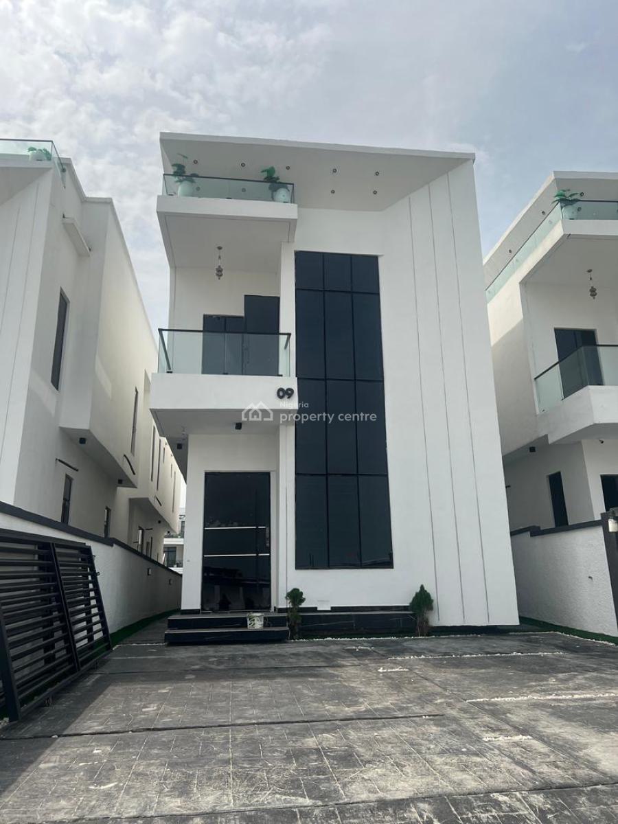 Luxurious 5-bedroom Fully Detached Duplex with Bq & Private Swimming P, Chevron, Lekki, Lagos, Detached Duplex for Sale