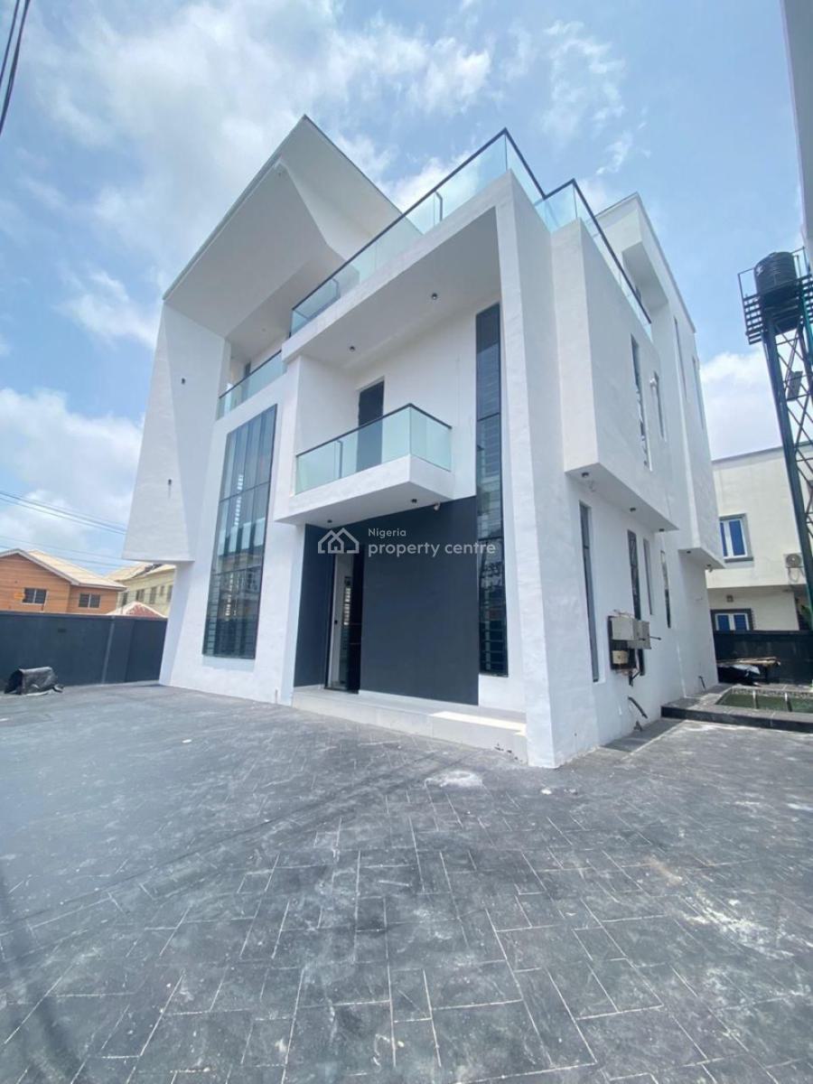 Newly Built 5 Bedroom Fully Detached Duplex with Cinema, Pool and Bq, Osapa, Lekki, Lagos, Detached Duplex for Sale