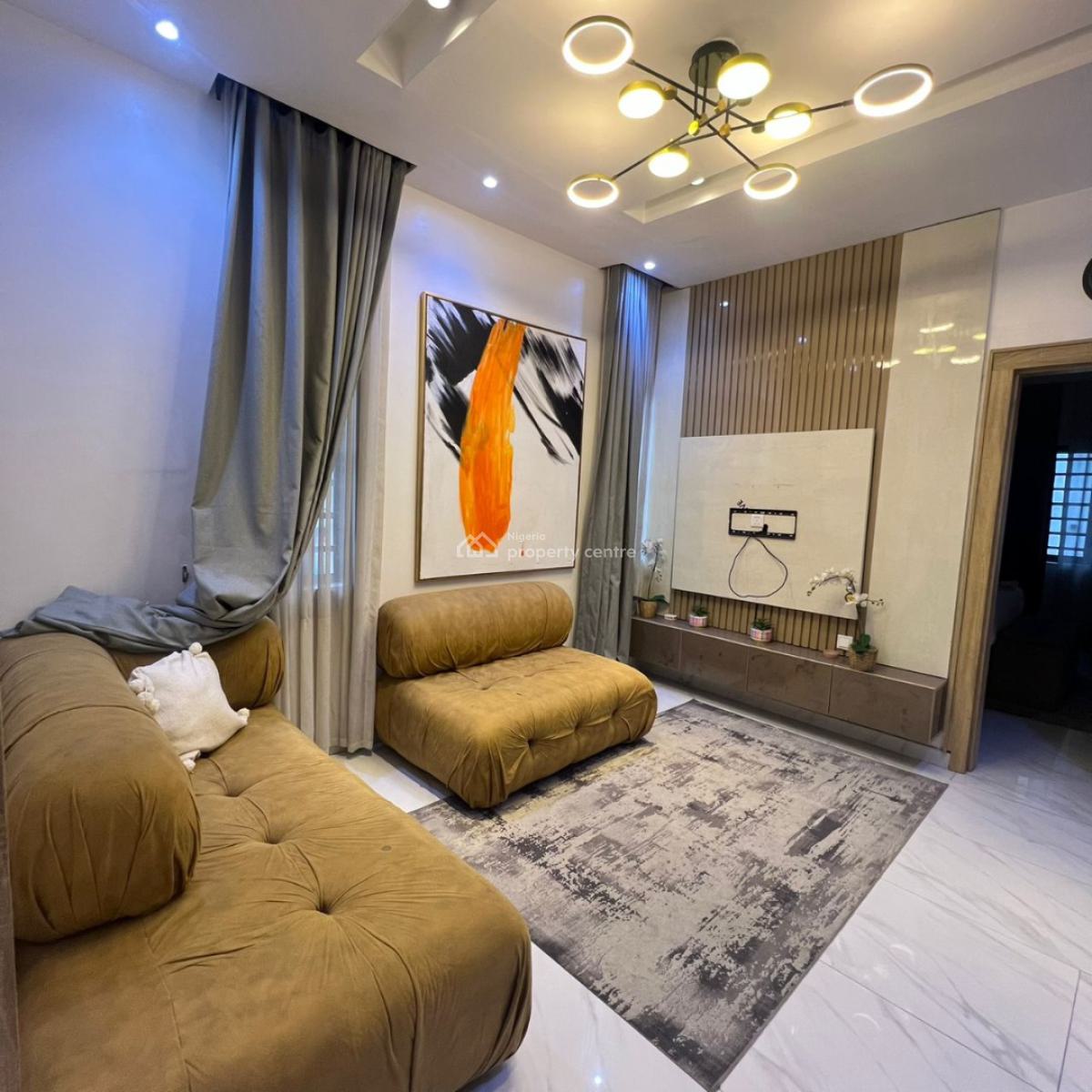 Luxuriously Furnished 4 Bedroom with Bq, Ikate, Lekki, Lagos, Terraced Duplex for Rent