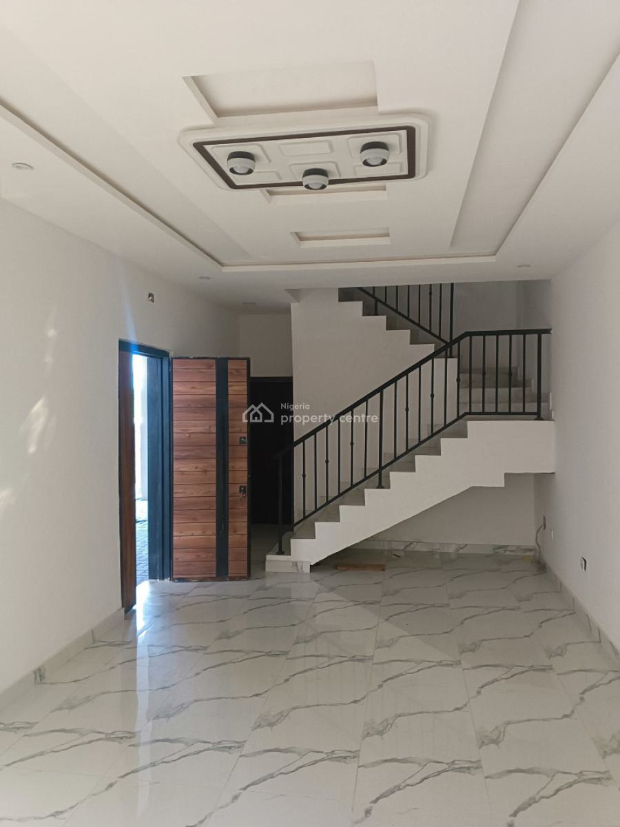 Brand New Super Smart 4 Bedroom Terrace Duplex, Atlantic View Estate, Alpha Beach Road, New-road Bustop, Igbo Efon, Lekki, Lagos, Terraced Duplex for Sale