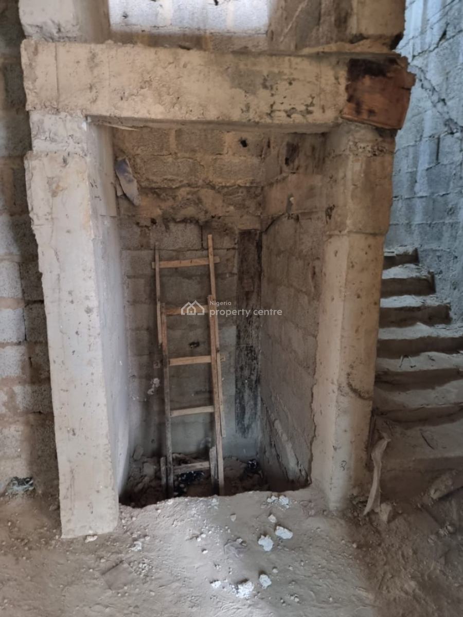 an Advanced 6 Bedroom Duplex Carcass in a Mini Estate of 4 Units, By Gilmore, Jahi, Abuja, Detached Duplex for Sale