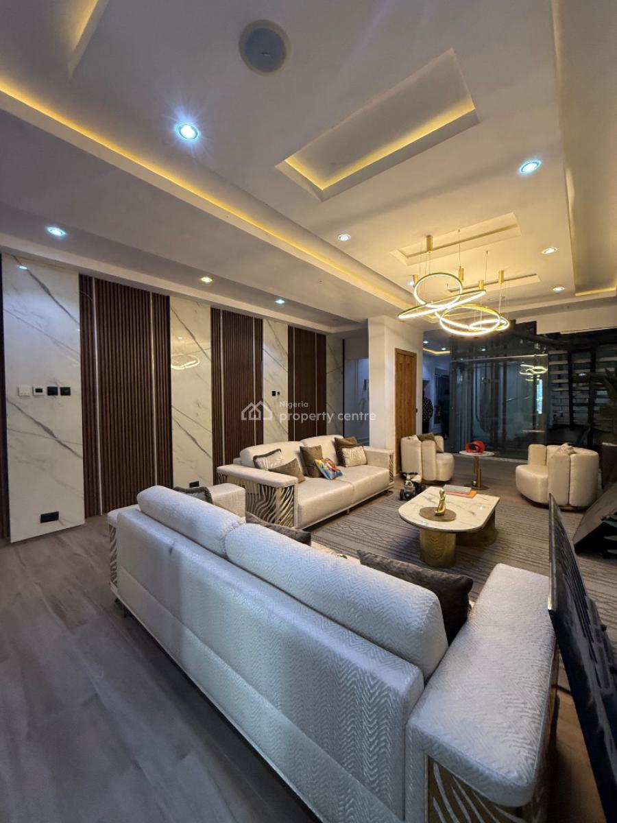 Luxury Waterfront Five Bedrooms Detached with Gym Cinema Jetty Pool Bq, Victoria Garden City Vgc Estate, Lekki Phase 1, Lekki, Lagos, Detached Duplex for Sale