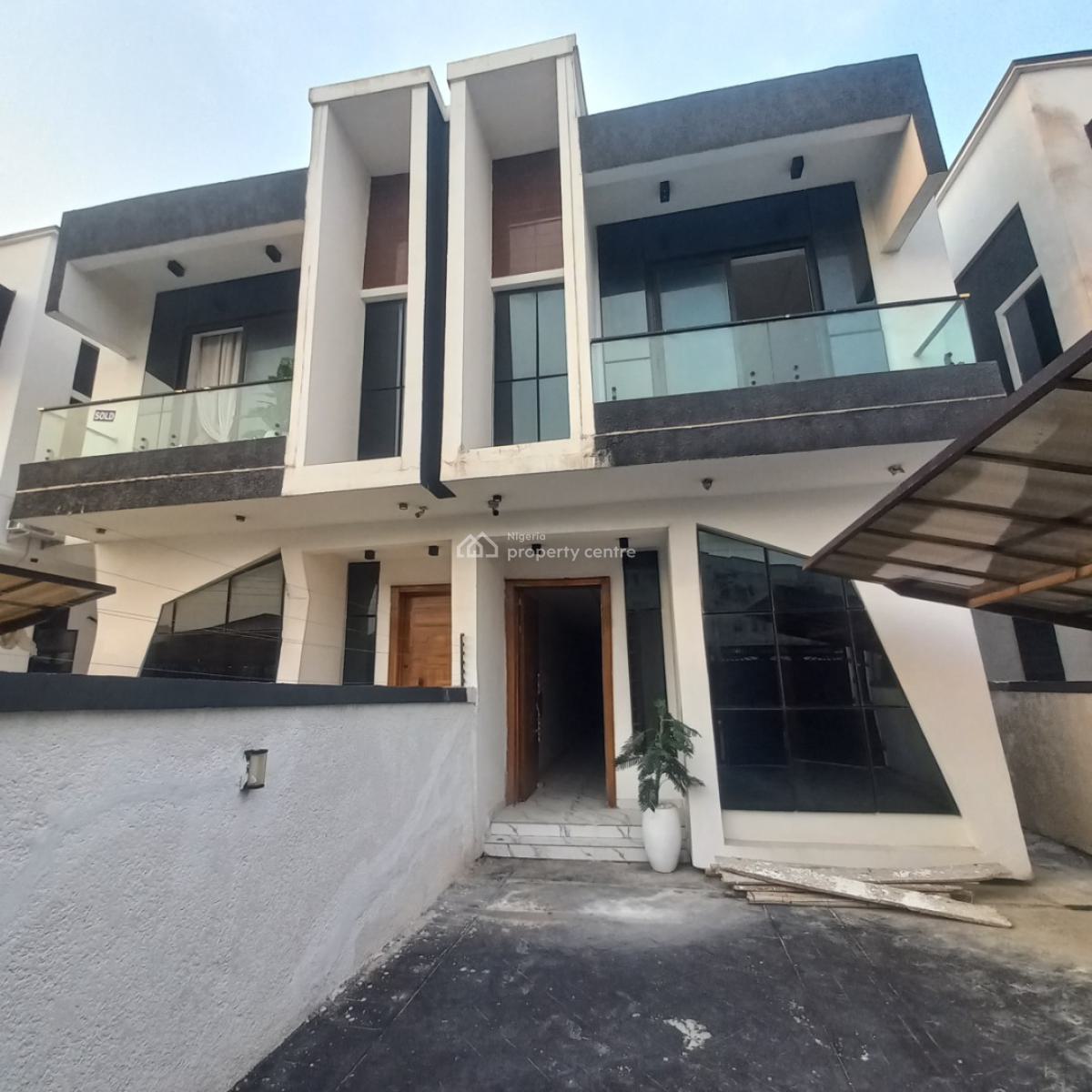 The Most Affordable  Self Compound  Semi Detached with Bq, Chevron Toll Gate,   Orchid Road, Lekki, Lagos, Semi-detached Duplex for Sale