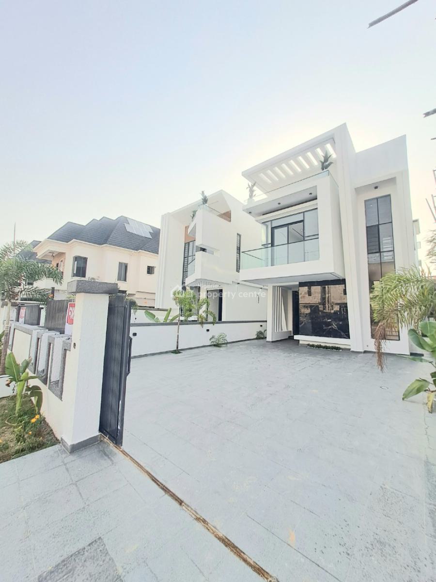 Newly Built 5 Bedroom Detached with Bq & Pool in a Gated Estate, Chevron By 2nd Toll Gate, Lekki, Lagos, Detached Duplex for Sale