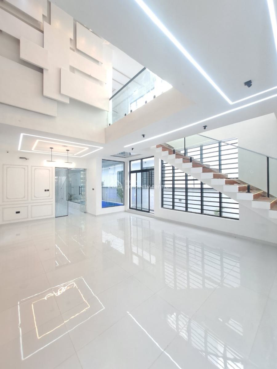 Newly Built 5 Bedroom Detached with Bq & Pool in a Gated Estate, Chevron By 2nd Toll Gate, Lekki, Lagos, Detached Duplex for Sale