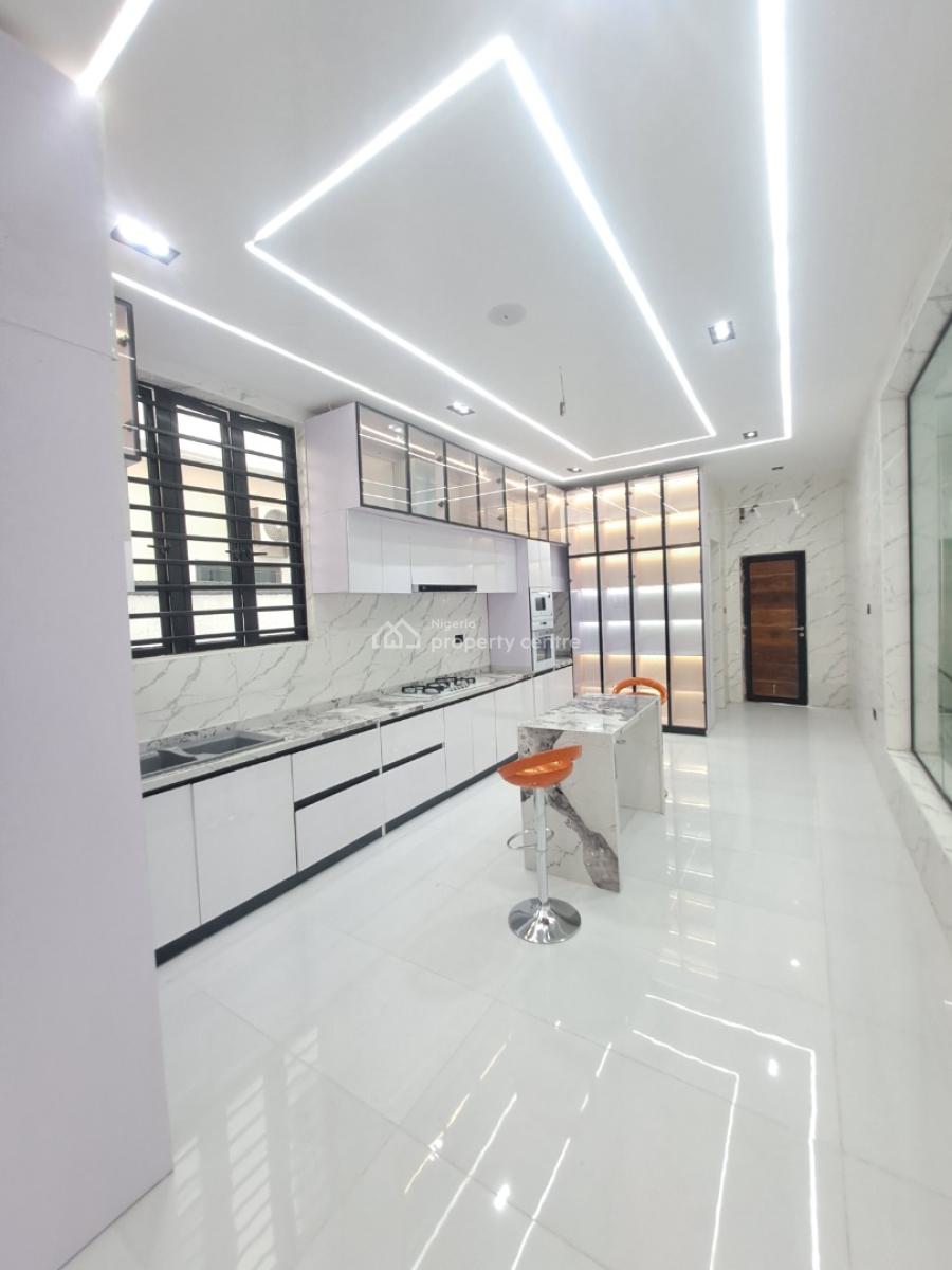 Newly Built 5 Bedroom Detached with Bq & Pool in a Gated Estate, Chevron By 2nd Toll Gate, Lekki, Lagos, Detached Duplex for Sale