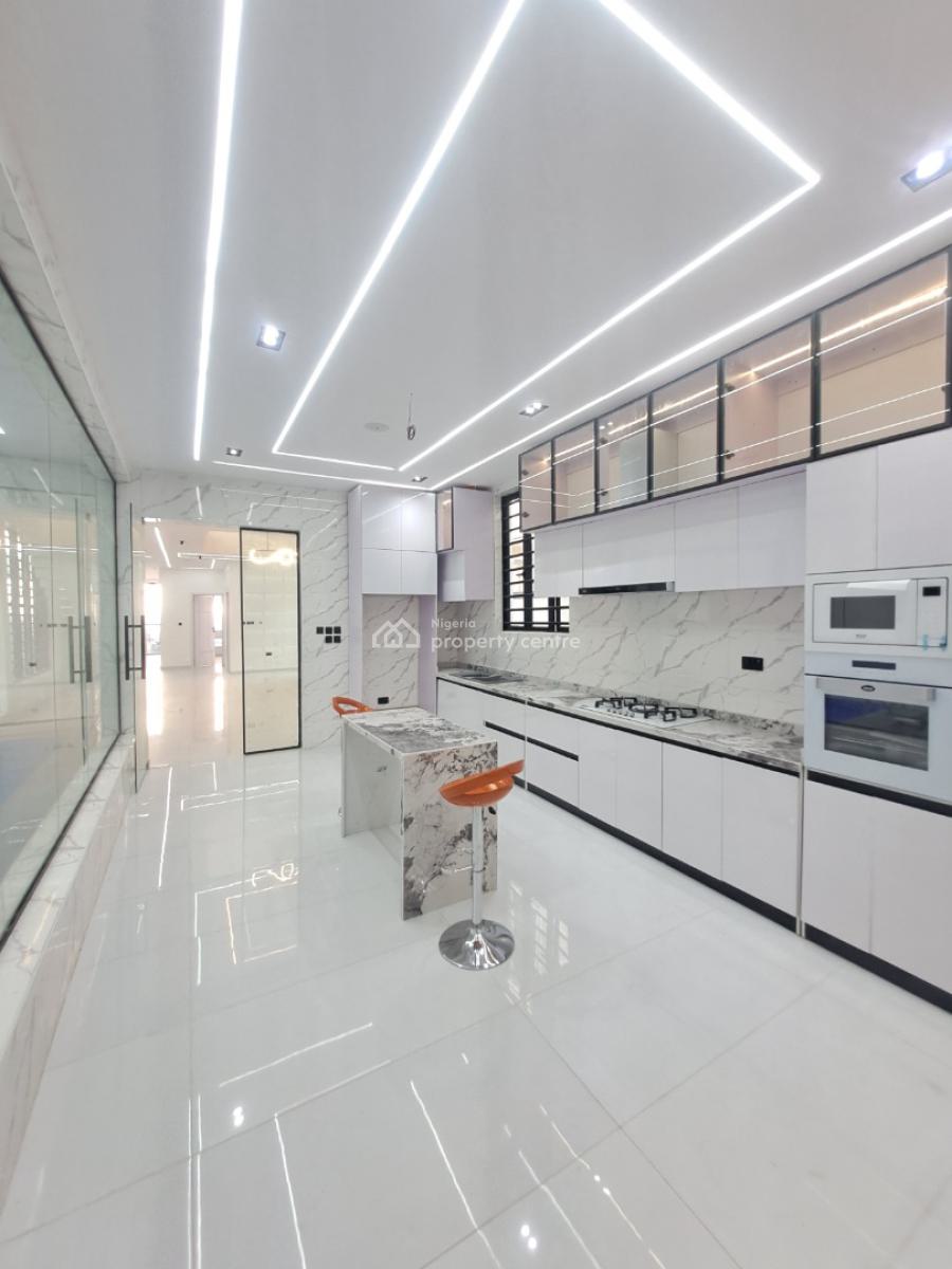 Newly Built 5 Bedroom Detached with Bq & Pool in a Gated Estate, Chevron By 2nd Toll Gate, Lekki, Lagos, Detached Duplex for Sale