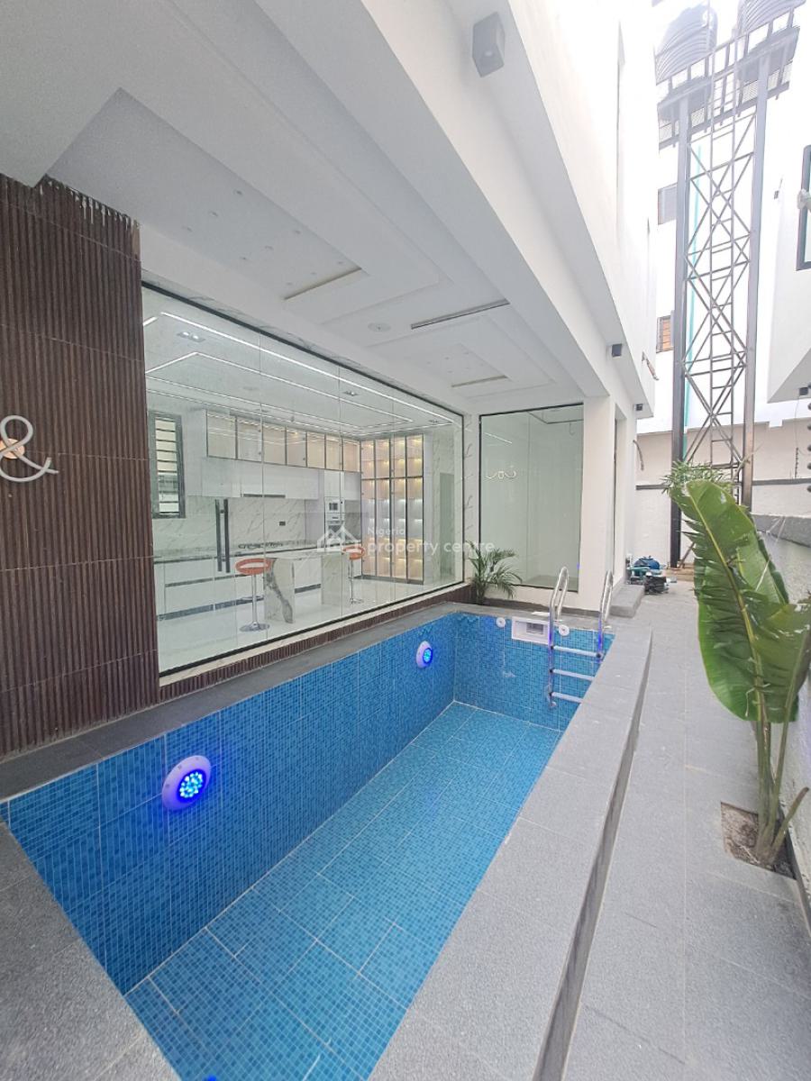 Newly Built 5 Bedroom Detached with Bq & Pool in a Gated Estate, Chevron By 2nd Toll Gate, Lekki, Lagos, Detached Duplex for Sale