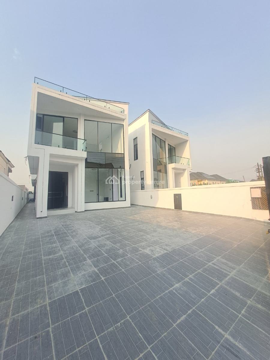 Newly Built 5 Bedroom Detached with Bq & Pool in a Gated Estate, Chevron By 2nd Toll Gate, Lekki, Lagos, Detached Duplex for Sale
