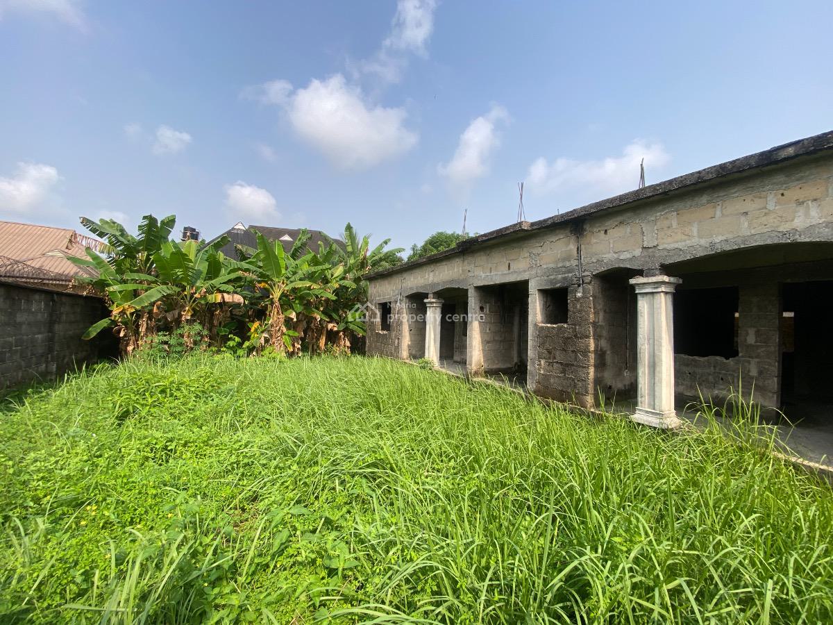 Durably Built Carcass 1 and 2 Bedroom Terrace Duplex, Off New Road , Adageorge/ Mgbaraja, Port Harcourt, Rivers, Terraced Duplex for Sale