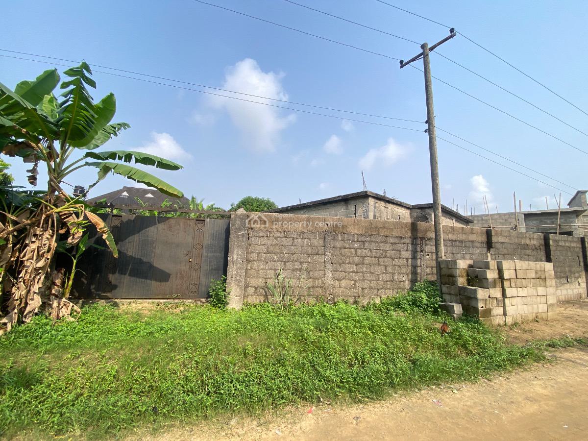 Durably Built Carcass 1 and 2 Bedroom Terrace Duplex, Off New Road , Adageorge/ Mgbaraja, Port Harcourt, Rivers, Terraced Duplex for Sale