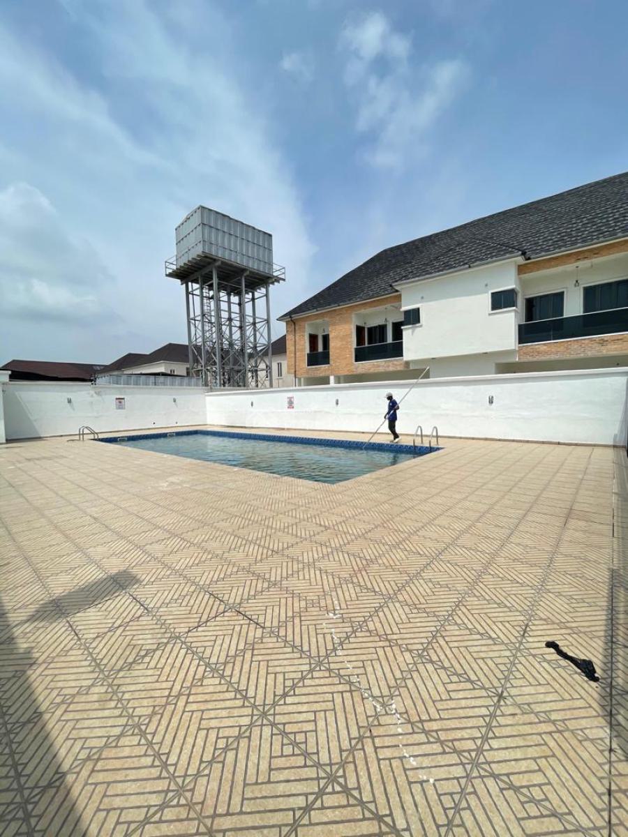 Newly Build 4 Bedroom Duplex Terrace with Pool Gym Children Playing, Orchid Road Lekki, Lekki, Lagos, Terraced Duplex for Sale