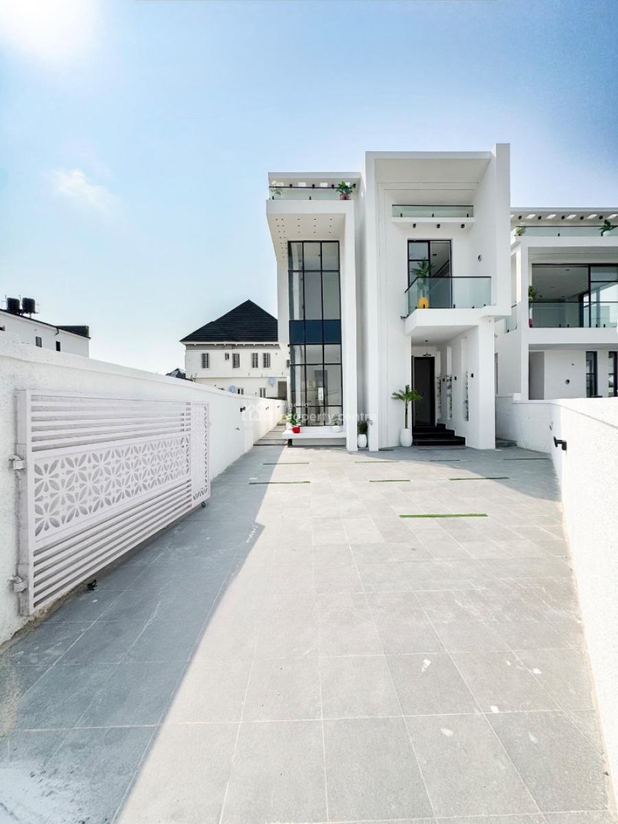 Contemporary 5 Bedroom Detached Duplex with Bq & Pool, Chevron, Lekki, Lagos, Detached Duplex for Sale