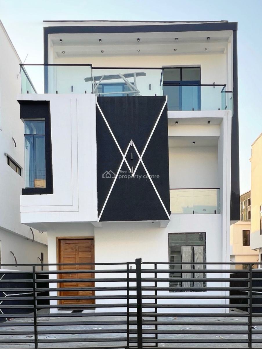 Contemporary 5 Bedroom Fully Detached Duplex with Bq, Chevron, Lekki, Lagos, Detached Duplex for Sale