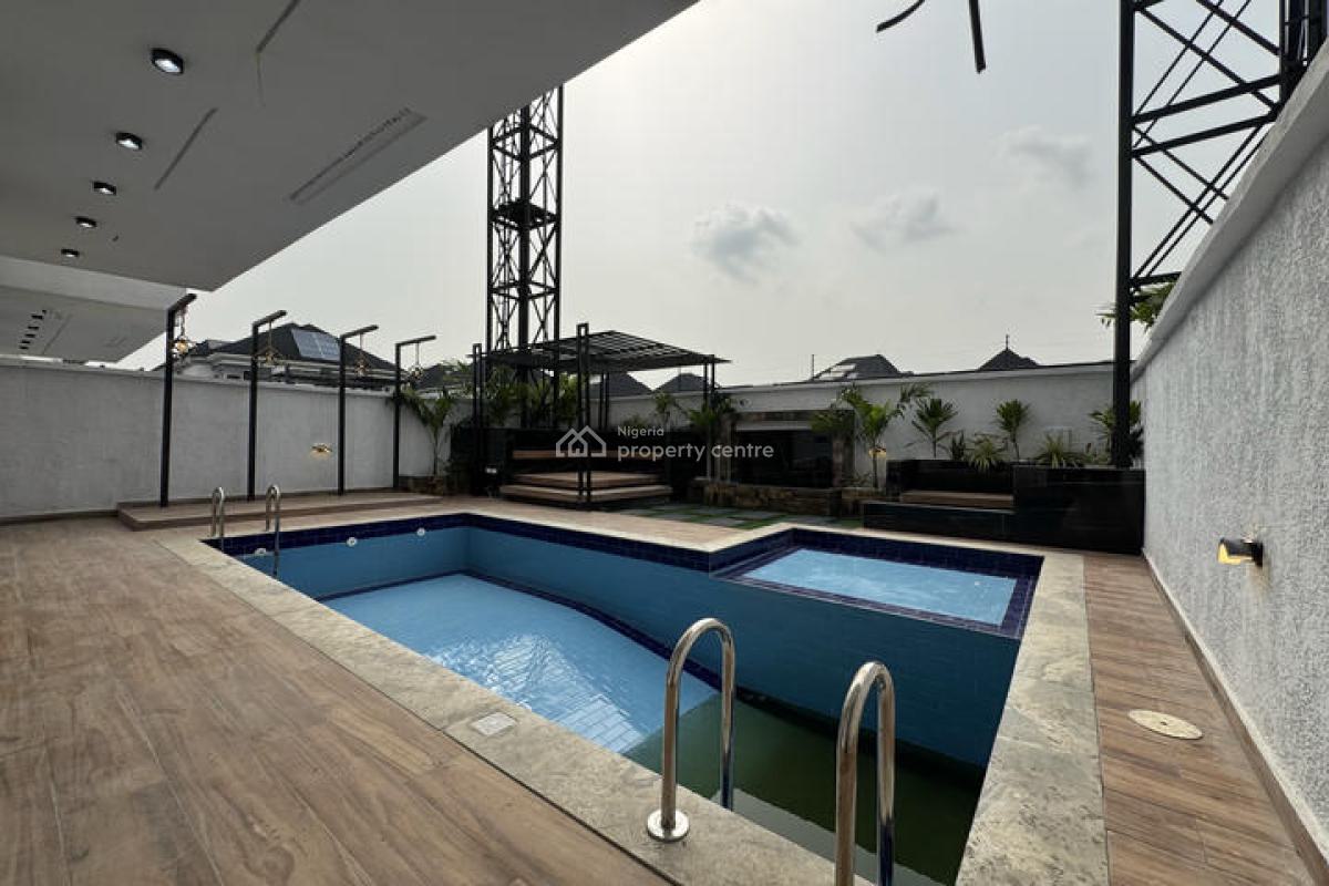 Stunning 5 Bedroom Detached House with Cinema, Swimming Pool and Bq, Chevron, Lekki, Lagos, Detached Duplex for Sale