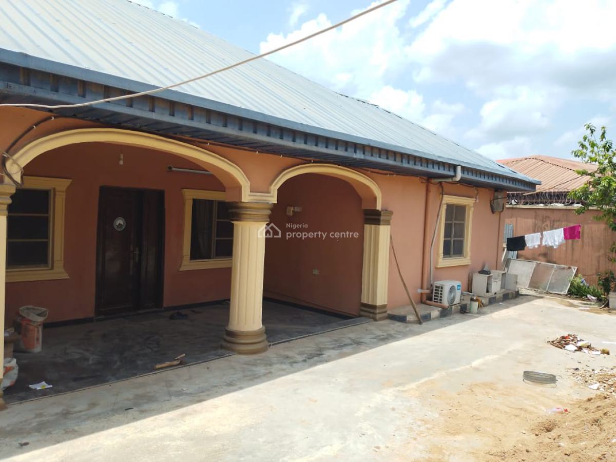 Decent 3 Bedroom Bungalow with 2 Numbers of Mini Flat on Full Plot, Gowon Estate Extension, Egbeda, Alimosho, Lagos, Detached Bungalow for Sale