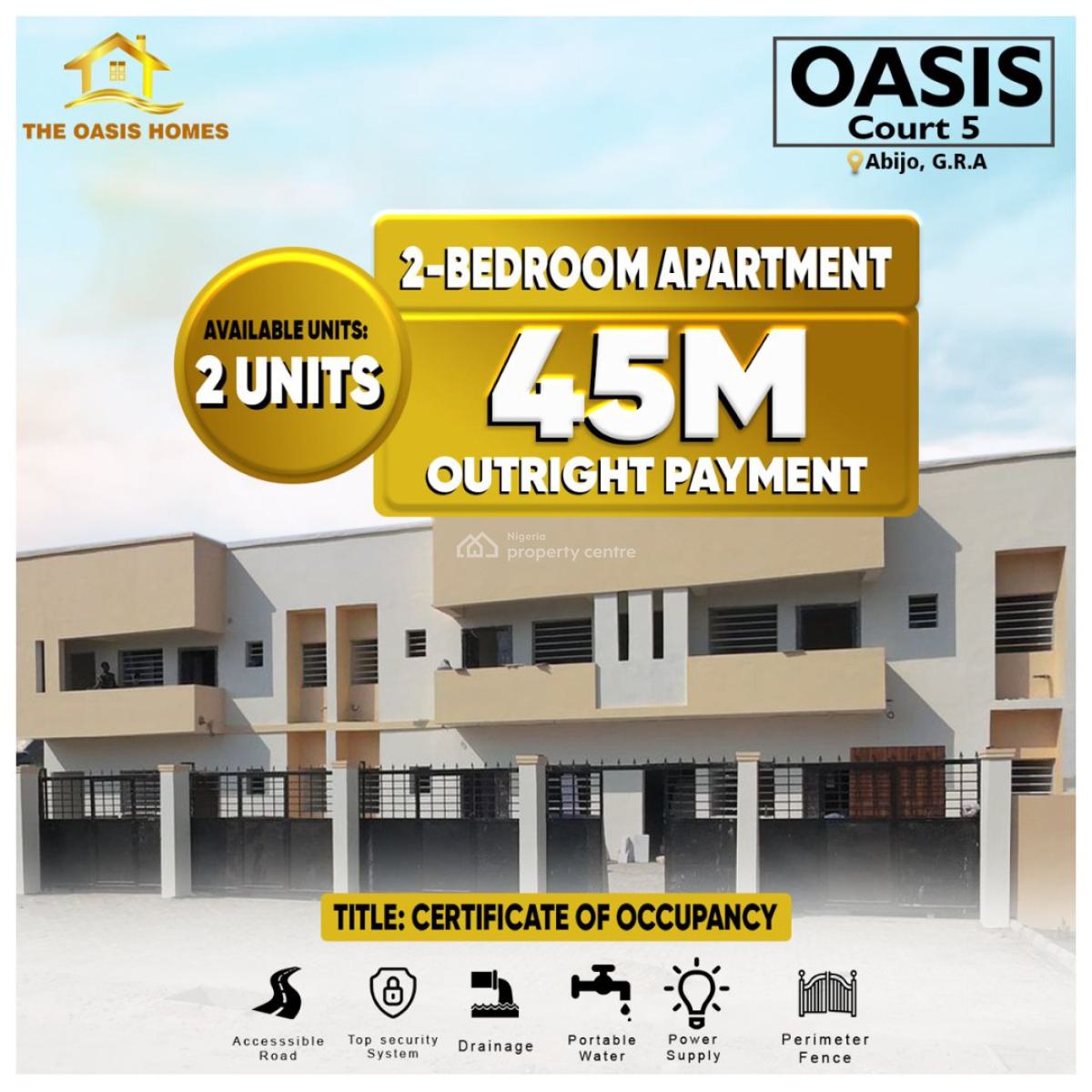 2 Bedroom Apartment, Greenwood Park Estate, Abijo, Lekki, Lagos, Block of Flats for Sale