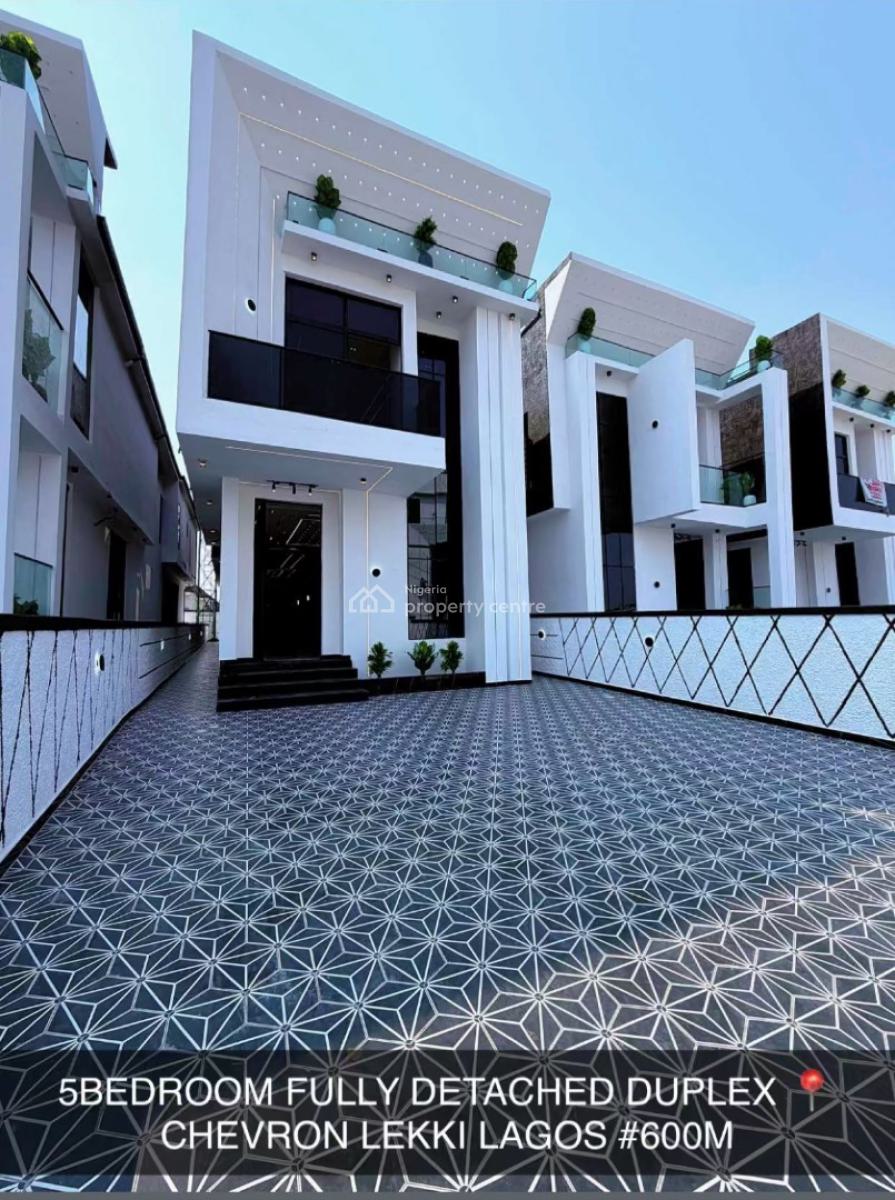 5 Bedroom Fully Detached Duplex, Chevron, Lekki, Lagos, Detached Duplex for Sale