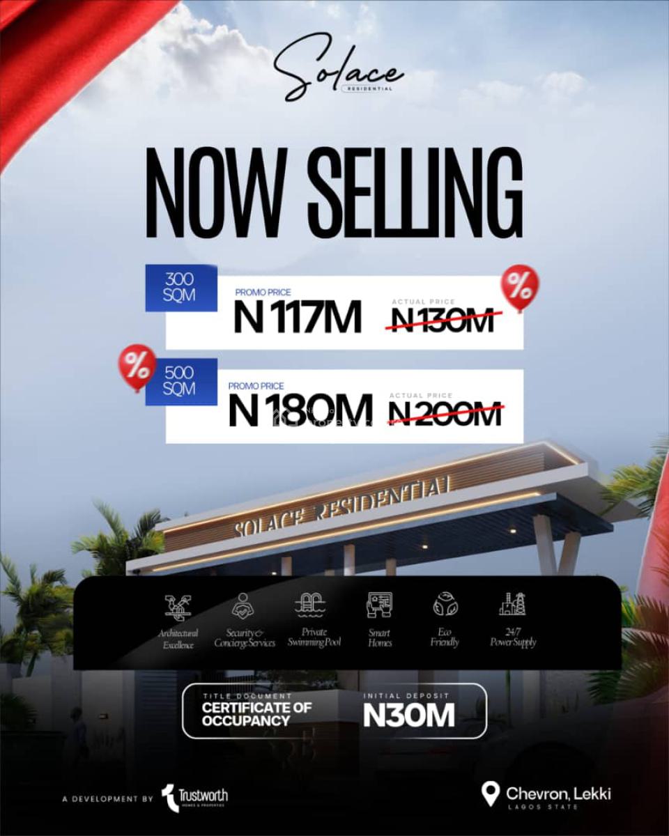 Solace Residential, Chevron, Lekki, Lagos, Residential Land for Sale