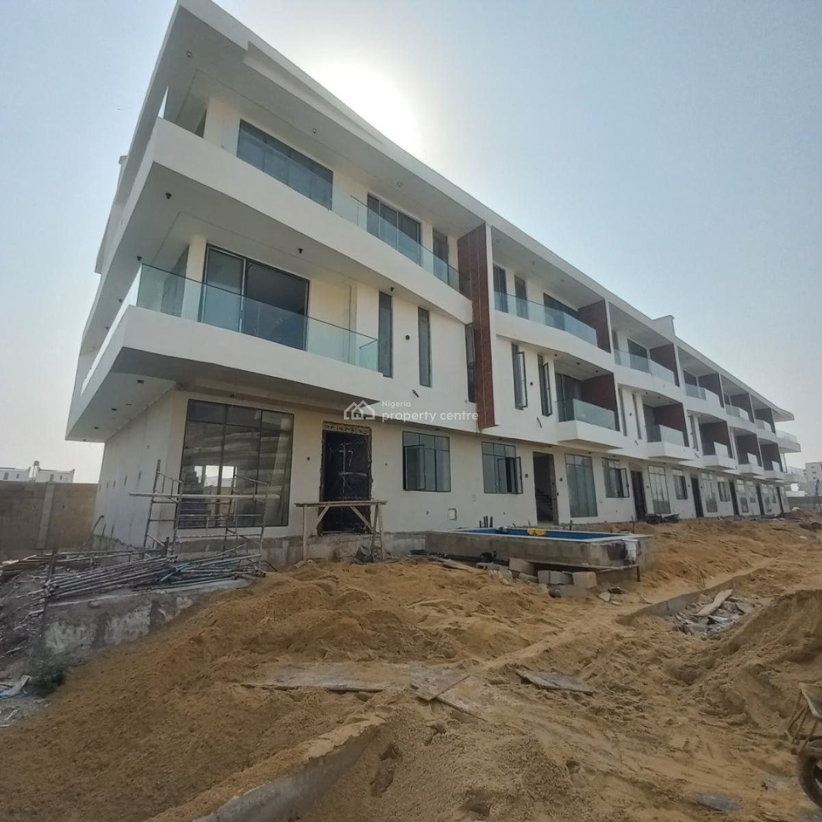 Self Compound  4 Bedroom Terrace Duplex with Swimming Pool, Bq, Lekki Phase 1, Lekki, Lagos, Terraced Duplex for Sale