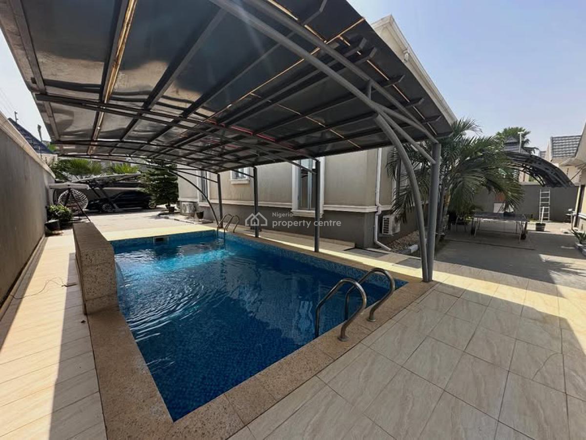 Furnished 3bedroom Bungalow with a Gym,pool& Inverter, Galadimawa, Abuja, Detached Bungalow for Sale