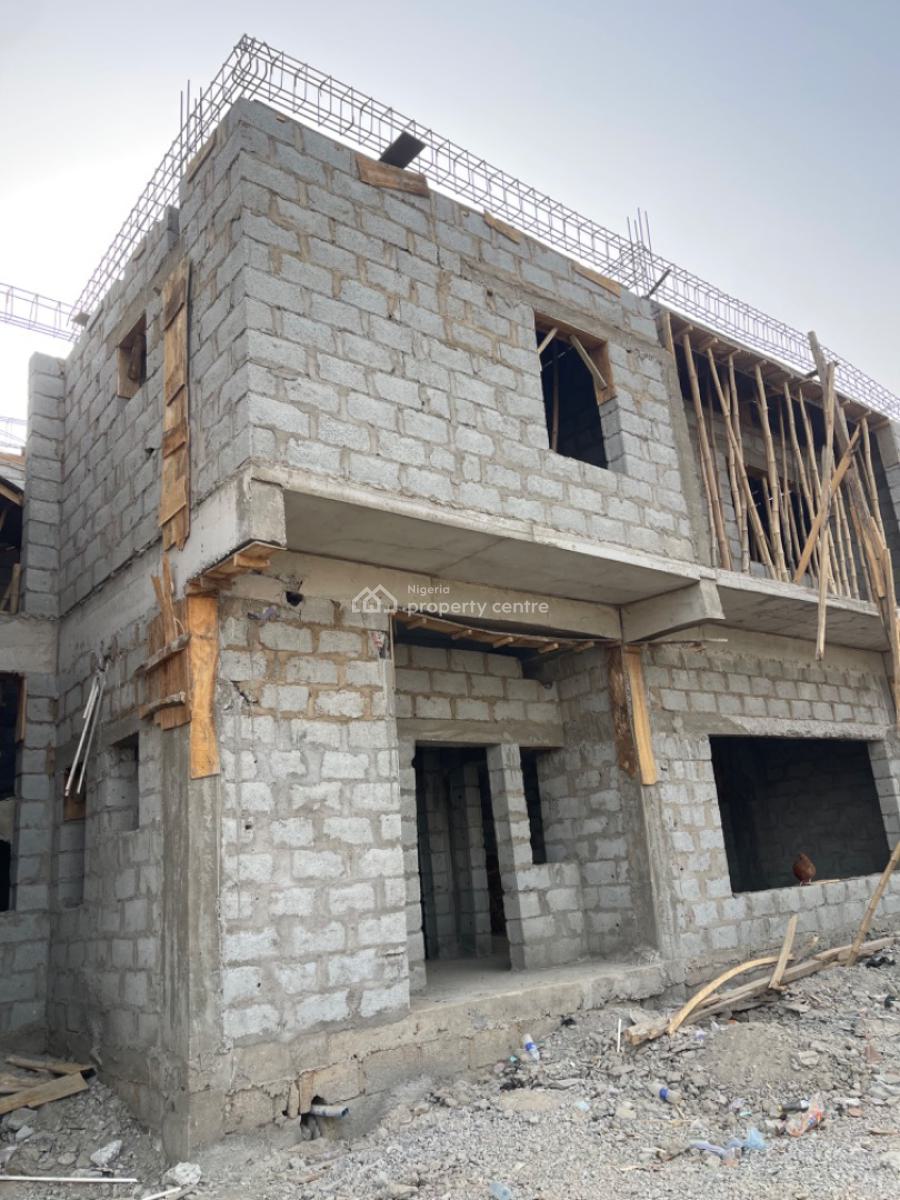 Luxury 5bedrooms Terraced Duplex with Bq, By Lento Aluminum, Life Camp, Abuja, Terraced Duplex for Sale