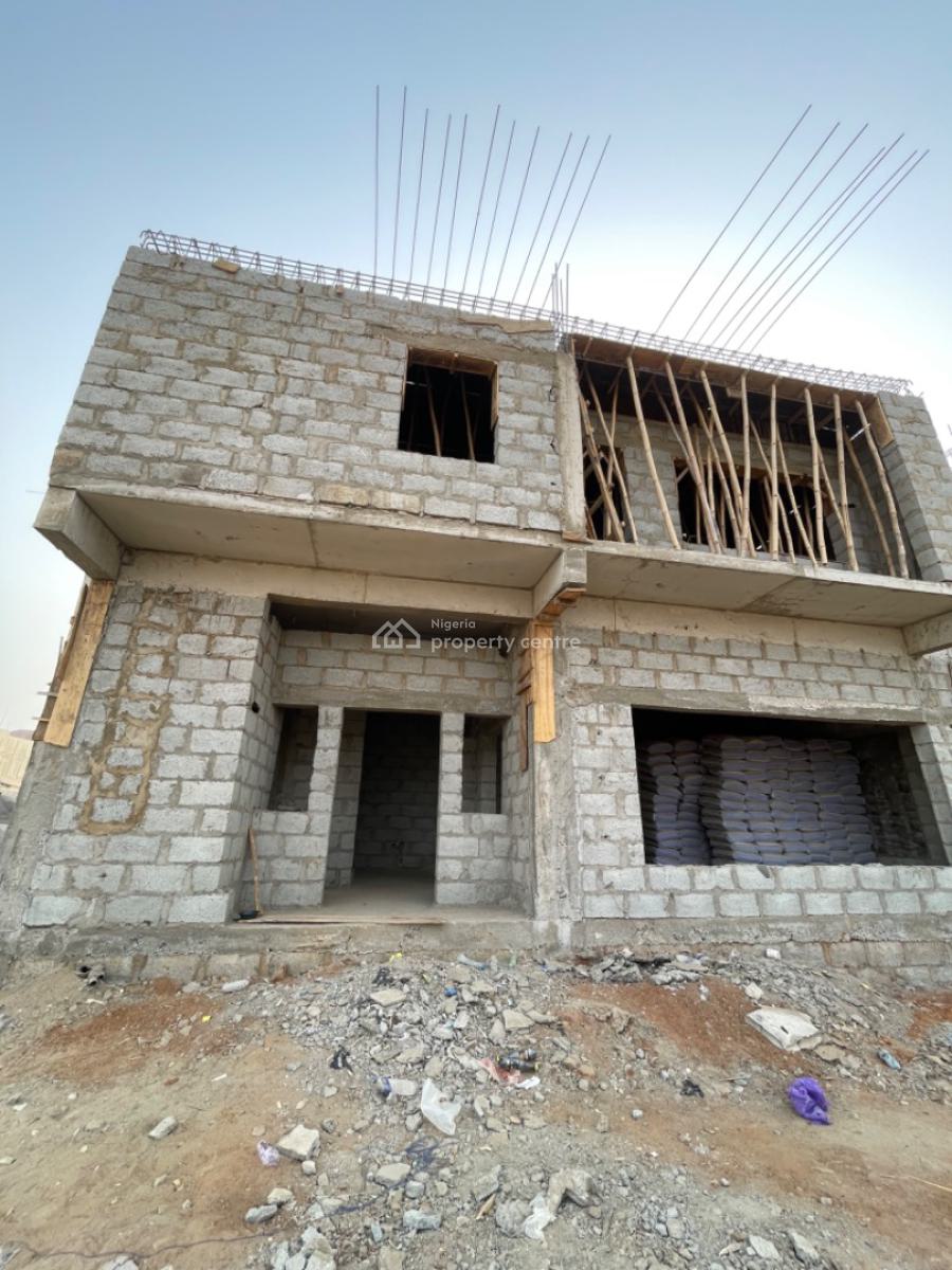 Luxury 5bedrooms Terraced Duplex with Bq, By Lento Aluminum, Life Camp, Abuja, Terraced Duplex for Sale