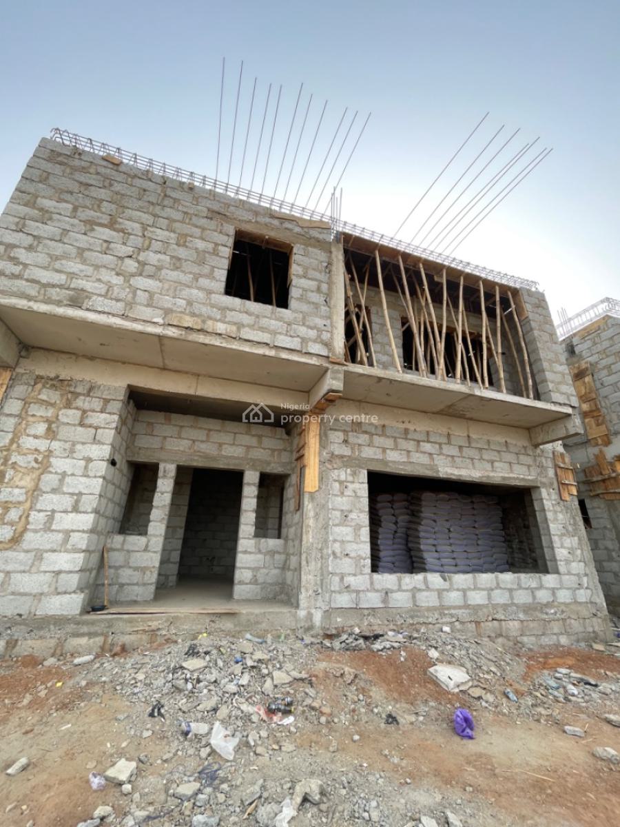 Luxury 5bedrooms Terraced Duplex with Bq, By Lento Aluminum, Life Camp, Abuja, Terraced Duplex for Sale