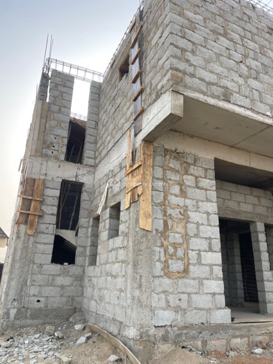 Luxury 5bedrooms Terraced Duplex with Bq, By Lento Aluminum, Life Camp, Abuja, Terraced Duplex for Sale