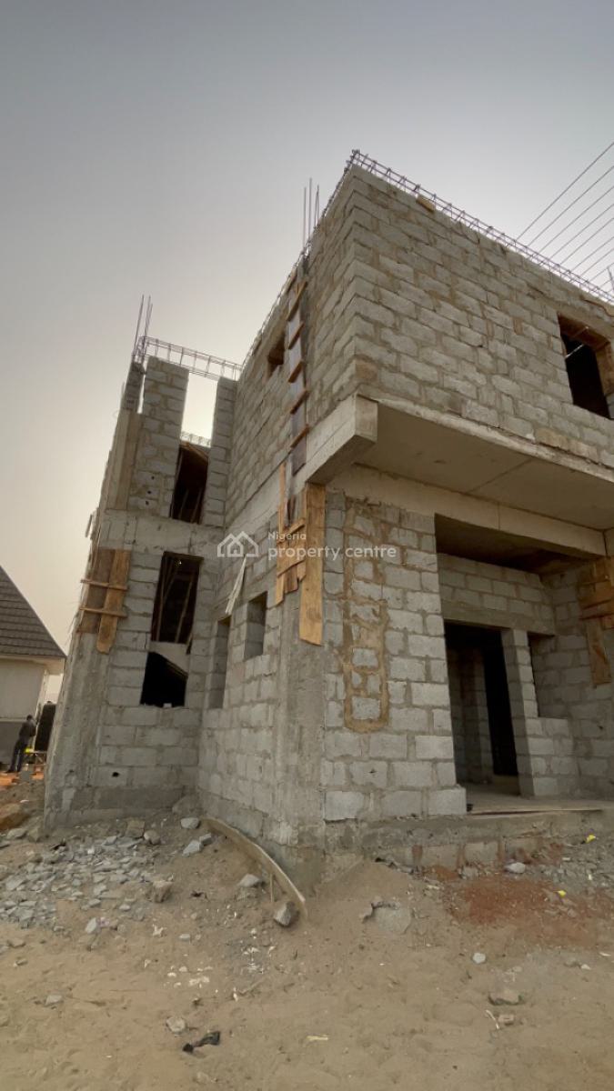 Luxury 5bedrooms Terraced Duplex with Bq, By Lento Aluminum, Life Camp, Abuja, Terraced Duplex for Sale