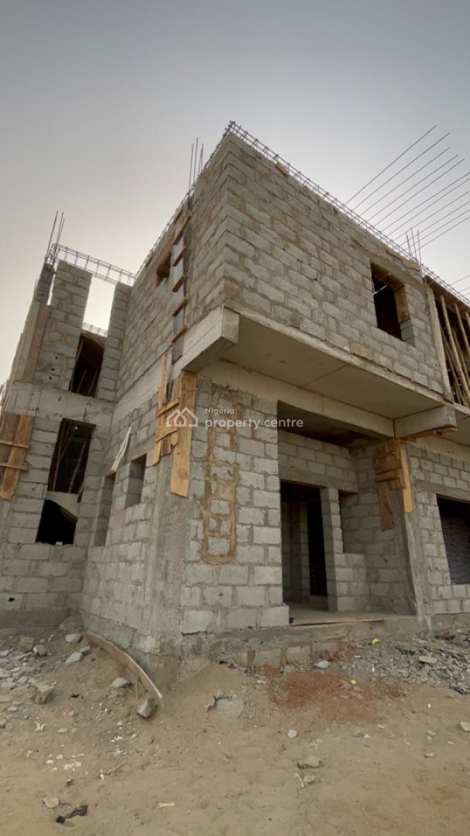 Luxury 5bedrooms Terraced Duplex with Bq, By Lento Aluminum, Life Camp, Abuja, Terraced Duplex for Sale