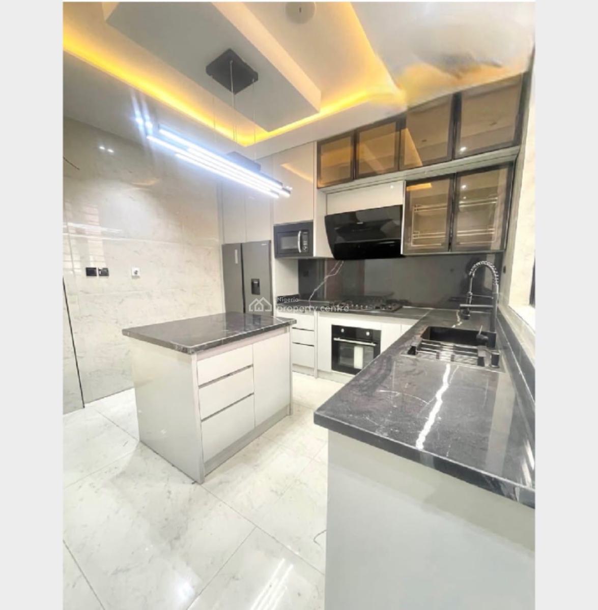 Newly Built 5bedroom Fully Detached Duplex,  Bq Fitted Kitchen, Pool, Lekki Phase 1, Lekki, Lagos, Flat / Apartment for Rent