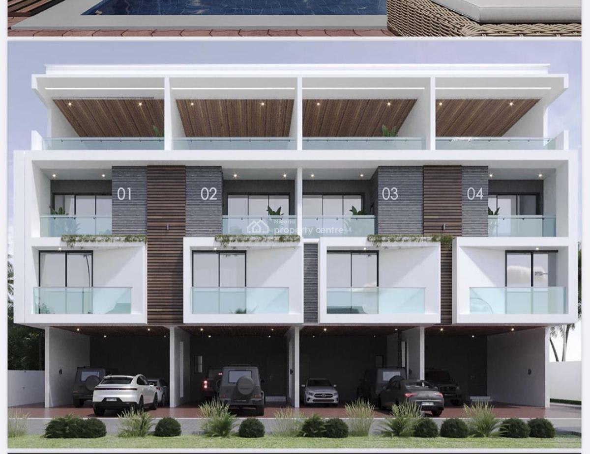 All Ensuite Luxury 4 Bedroom Townhouse with Bq, Banana Island, Ikoyi, Lagos, Terraced Duplex for Sale