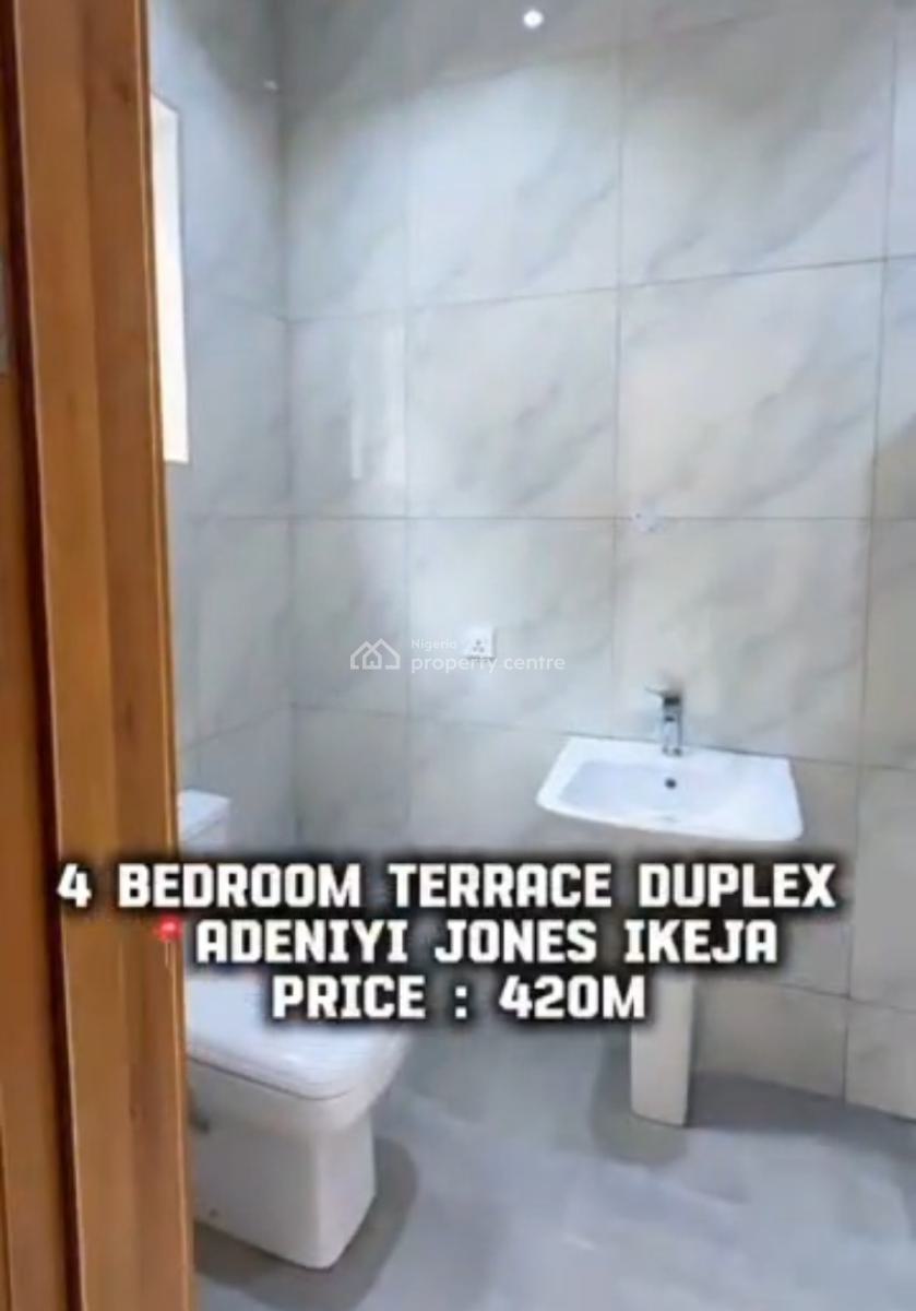 4 Bedroom Duplex Brand New, Adeniyi Jones, Ikeja, Lagos, Terraced Duplex for Sale