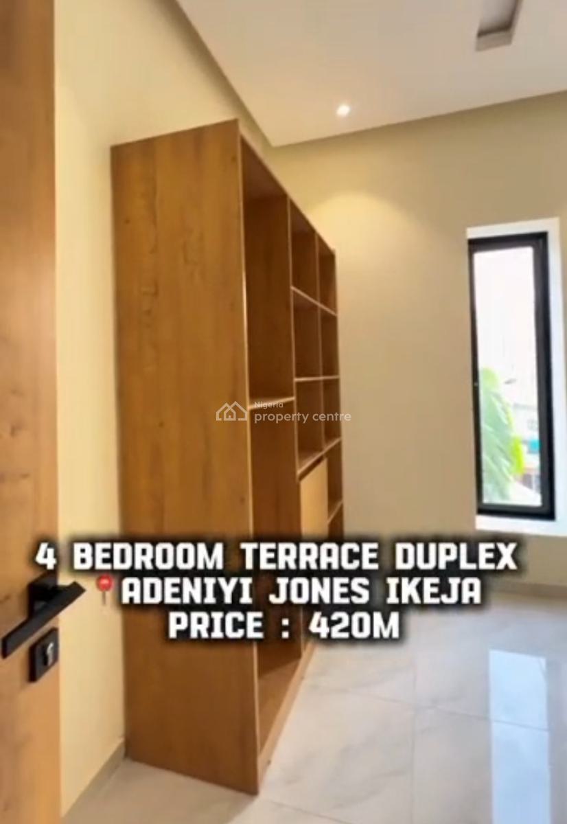 4 Bedroom Duplex Brand New, Adeniyi Jones, Ikeja, Lagos, Terraced Duplex for Sale